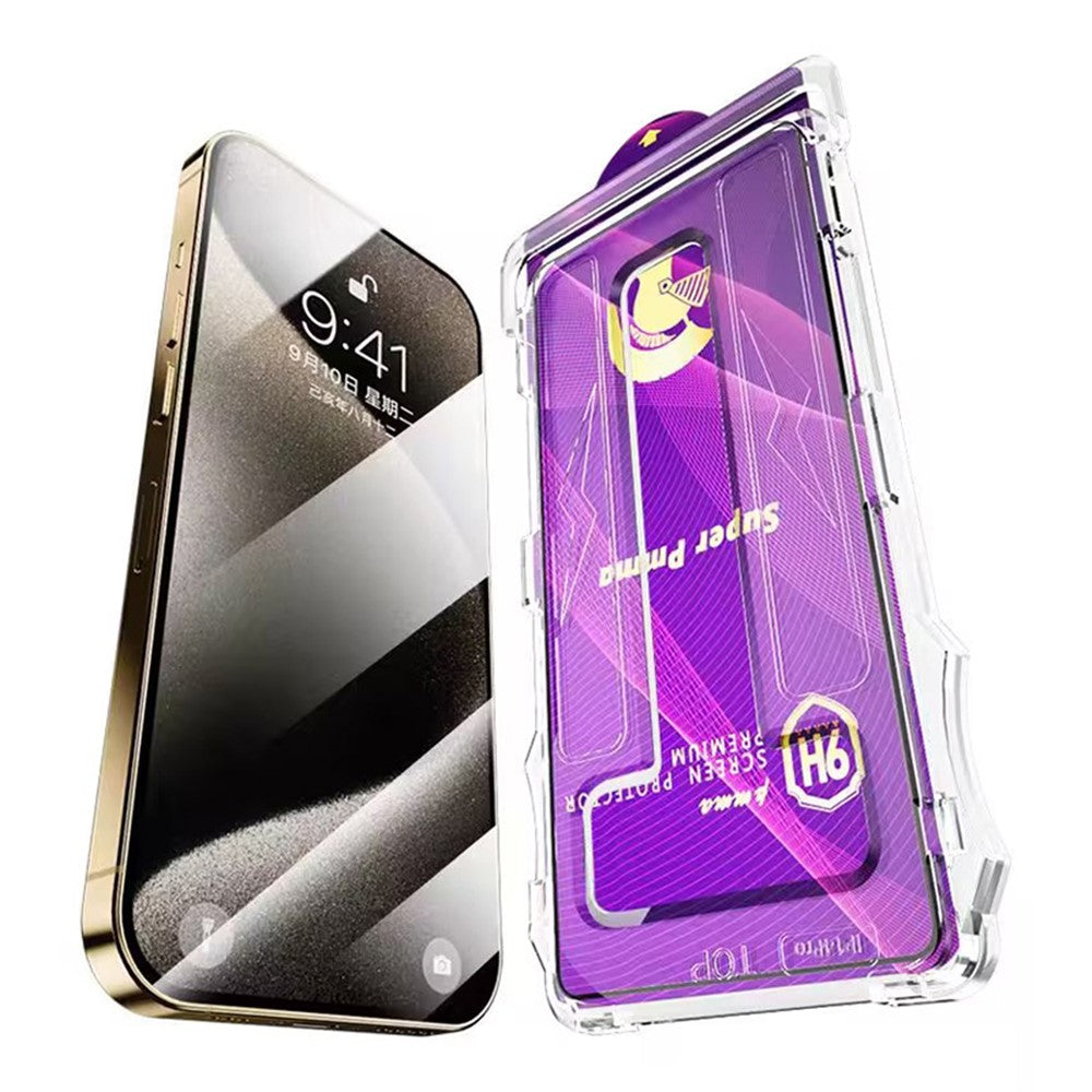 Til iPhone XS Max / 11 Pro Max Nem Installation Klar PET Skærmbeskytter Ridsefast Telefon Skærmfilm