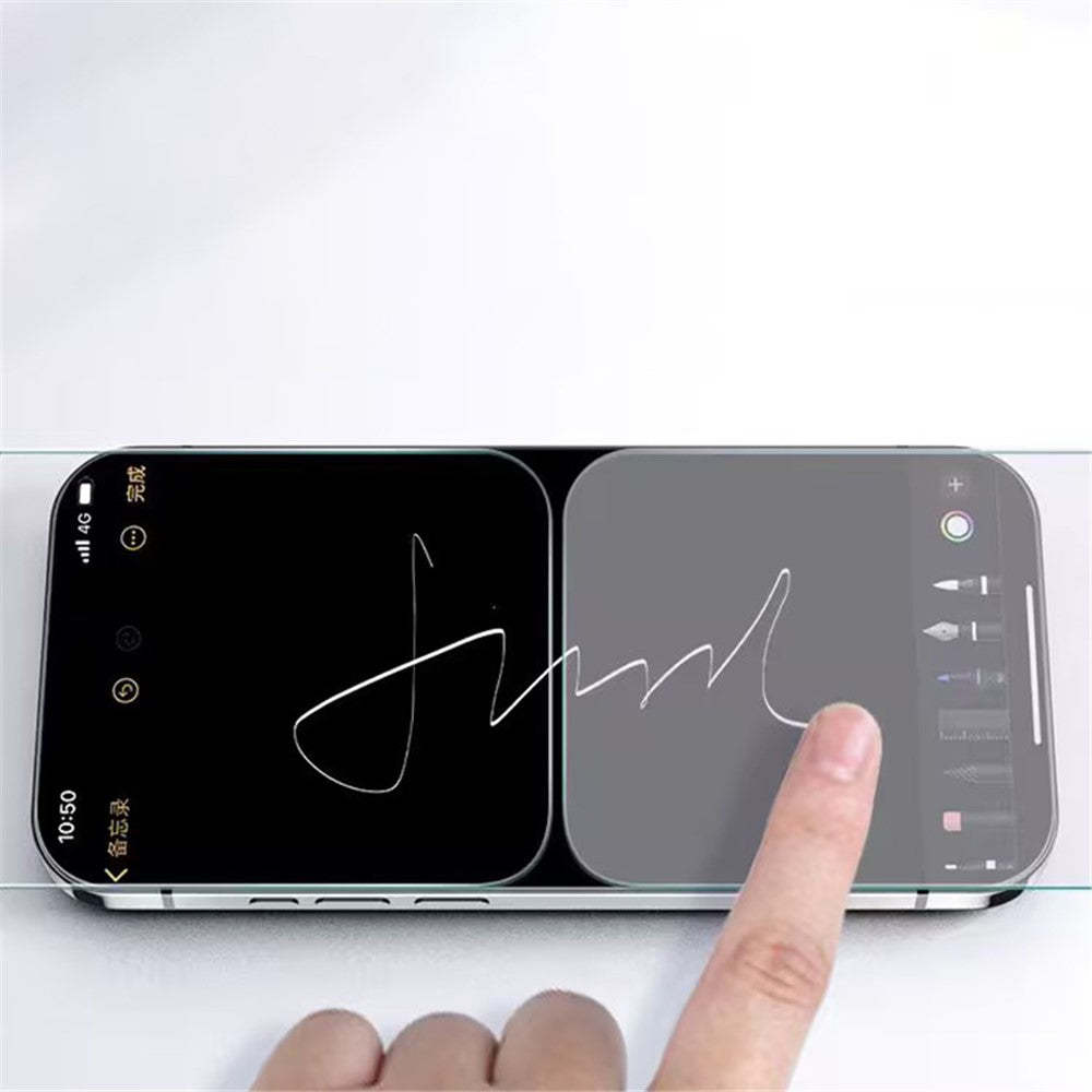 Til iPhone XS Max / 11 Pro Max Nem Installation Klar PET Skærmbeskytter Ridsefast Telefon Skærmfilm