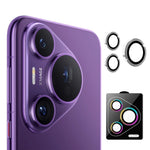 ENKAY HAT PRINCE For Huawei Pura 70 Pro / Pura 70 Pro+ 1 Set Rear Camera Lens Protector Metal Ring Lens Film