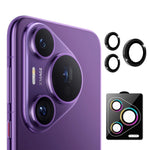 ENKAY HAT PRINCE For Huawei Pura 70 Pro / Pura 70 Pro+ 1 Set Rear Camera Lens Protector Metal Ring Lens Film