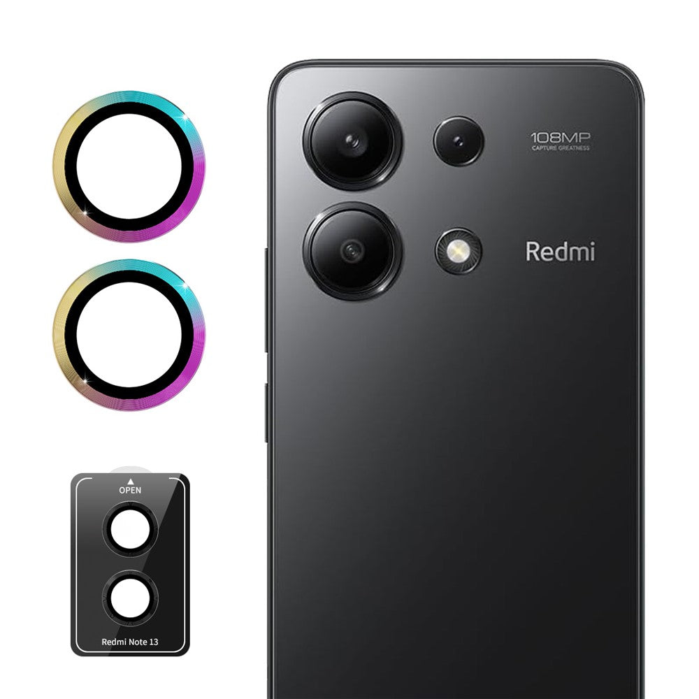 ENKAY HAT PRINCE For Xiaomi Redmi Note 13 5G Clear Lens Guard Metal Ring Camera Lens Protector