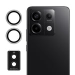 ENKAY HAT PRINCE For Xiaomi Redmi Note 13 Pro 5G / Poco X6 5G Camera Lens Film Metal Ring Lens Protector- Silver