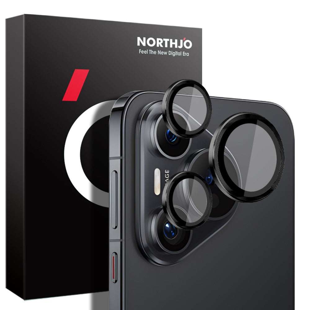 NORTHJO 1 Set For Huawei Pura 70 Camera Lens Protector Tempered Glass+Metal Ring Lens Guard