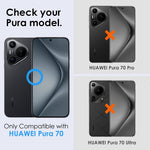 NORTHJO 1 Set For Huawei Pura 70 Camera Lens Protector Tempered Glass+Metal Ring Lens Guard