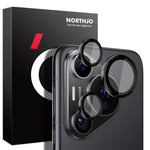 NORTHJO 1 set för Huawei Pura 70 Pro / 70 Pro+ kameralinsskydd + härdat glas + metallring linsskydd