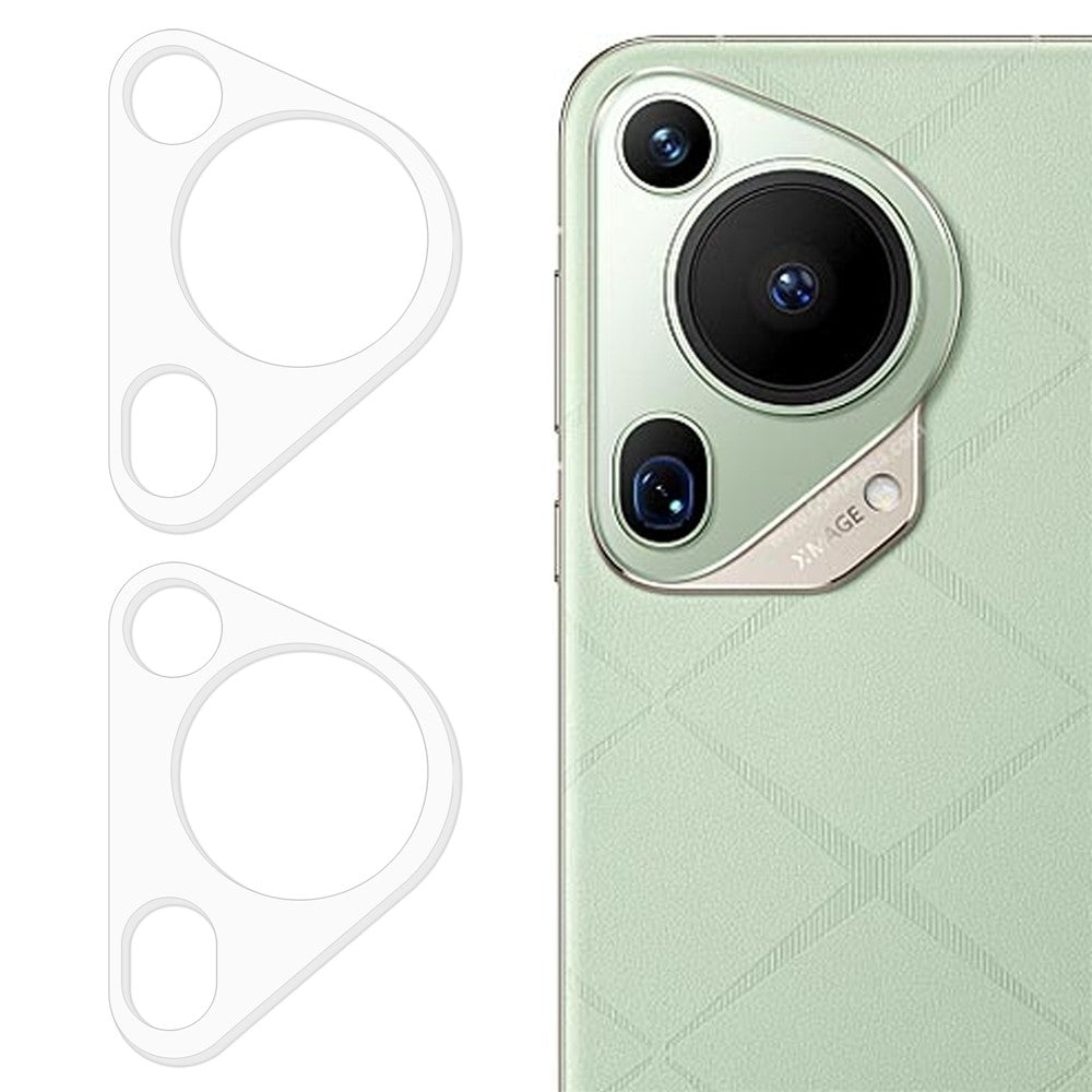 2Pcs For Huawei Pura 70 Ultra Camera Lens Protector Tempered Glass 3D Arc Edge Anti-Scratch Lens Film