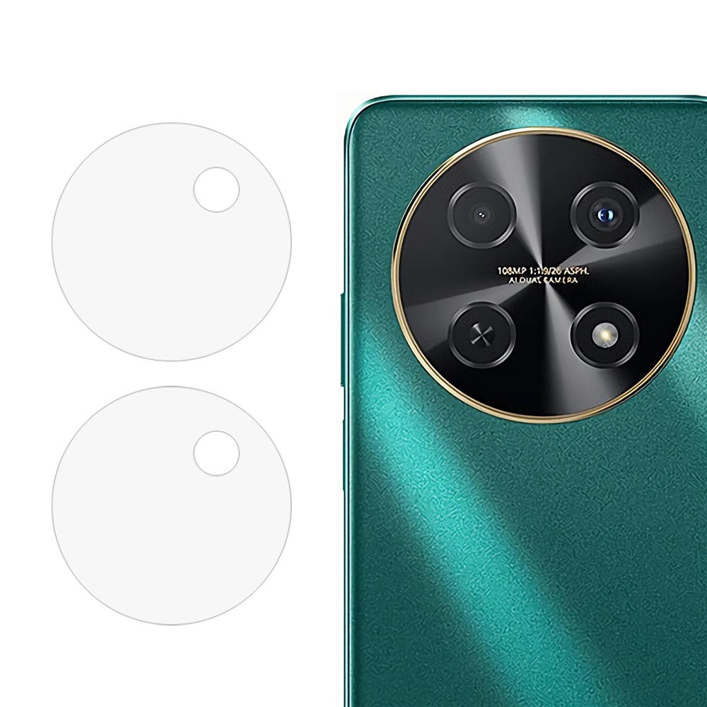 2 st för Huawei Enjoy 70 Pro / nova 12i 4G / nova 13i 4G kameralinsskydd bubbelfri härdad glaslinsfilm