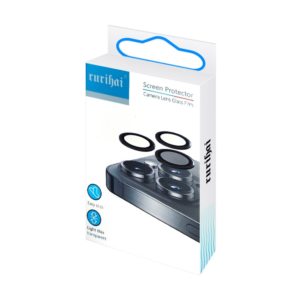 RURIHAI 2Pcs For Honor Magic6 Ultimate 5G 0.26mm 3D Curved Silk-Printing Lens Film Camera Lens Protector