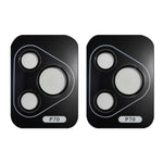 RURIHAI 2 Set For Huawei Pura 70 Camera Lens Film Metal Ring AR HD Glass Lens Protector