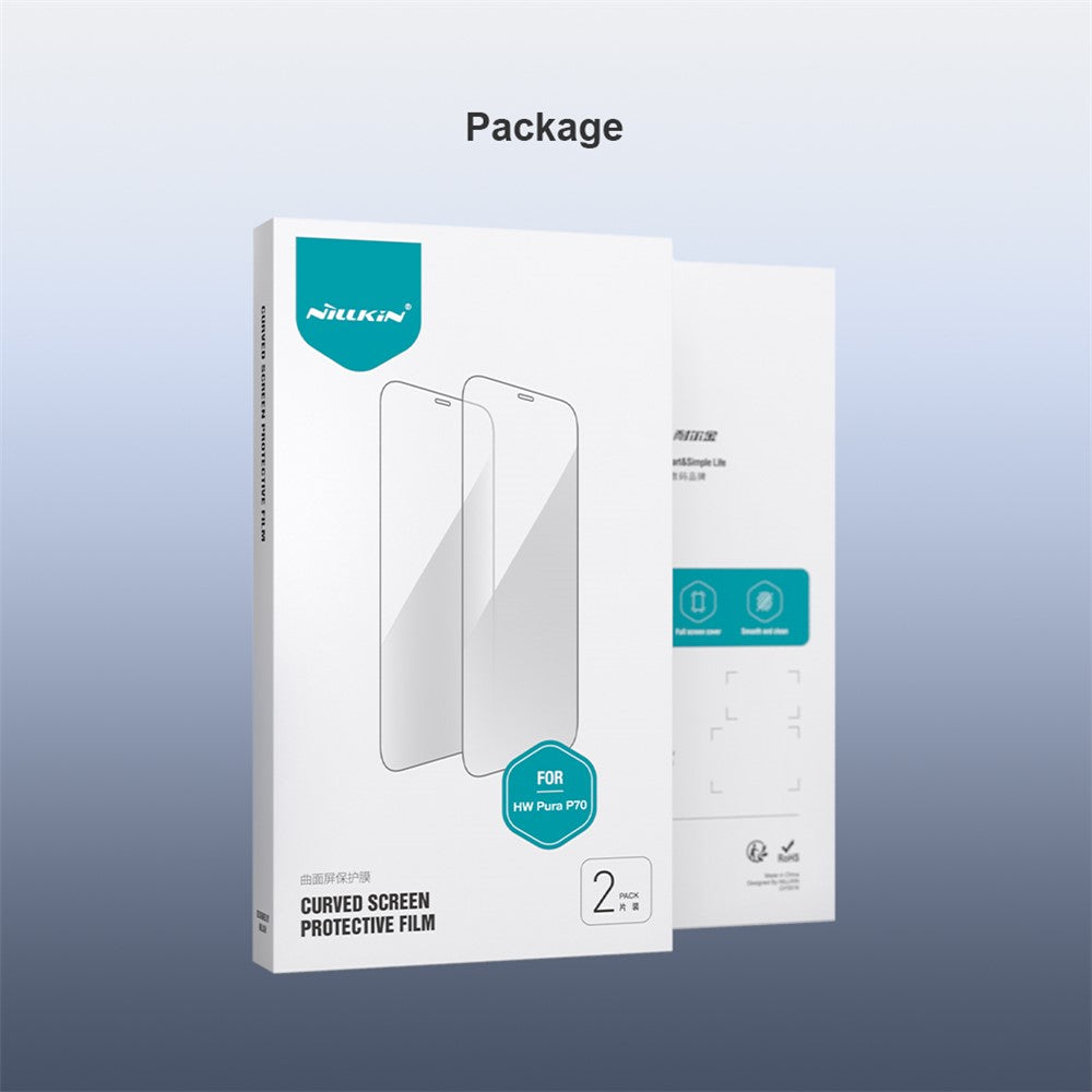 NILLKIN 2Pcs For Huawei Pura 70 Screen Protector PMMA Anti-scratch Film with Easy Installation Tool