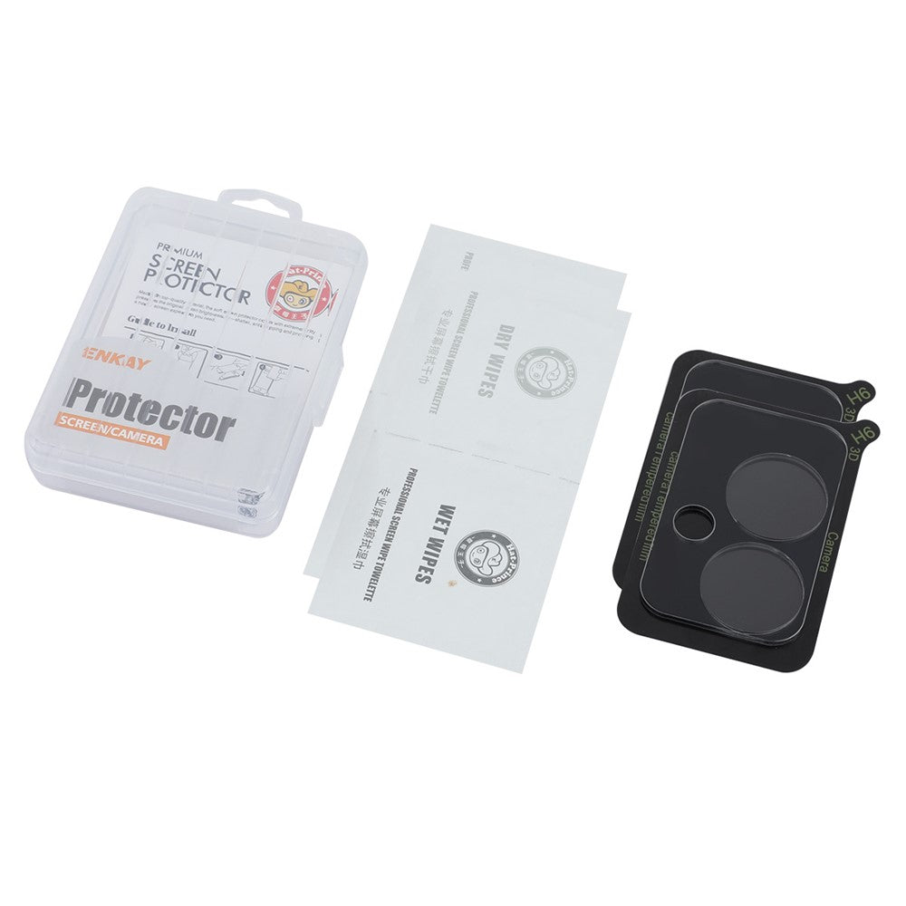 ENKAY HAT PRINCE 2Pcs for Oppo A59 5G Camera Lens Protector High Aluminum-Silicon Glass Ultra HD Lens Film