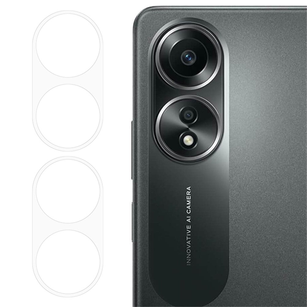 ENKAY HAT PRINCE 2Pcs for Oppo A58 4G Camera Lens Protector Full Cover HD Clear Lens Film
