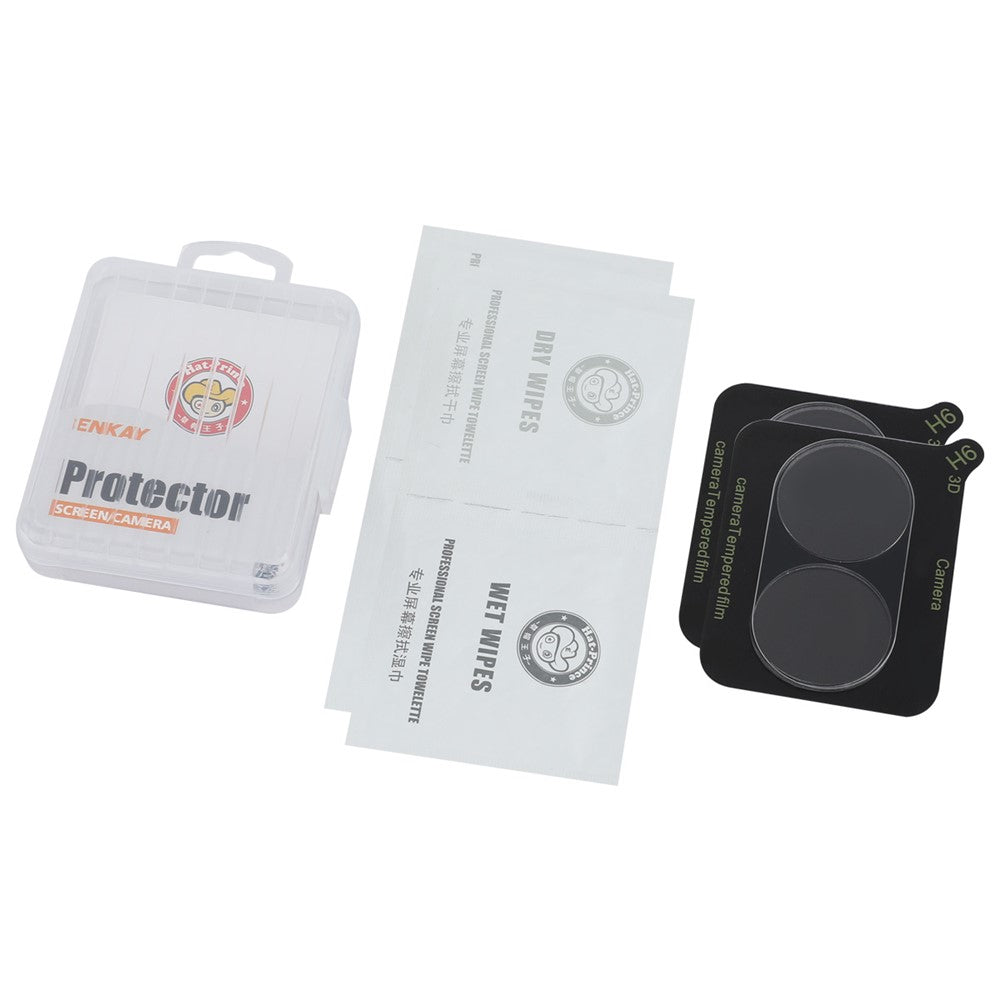 ENKAY HAT PRINCE 2Pcs for Oppo A58 4G Camera Lens Protector Full Cover HD Clear Lens Film