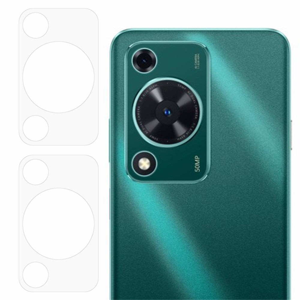ENKAY HAT PRINCE 2-pack för Huawei Enjoy 70 / Nova Y72 4G Kameralinsfilm Genomskinlig Hög Aluminium-Silikon Glasskydd