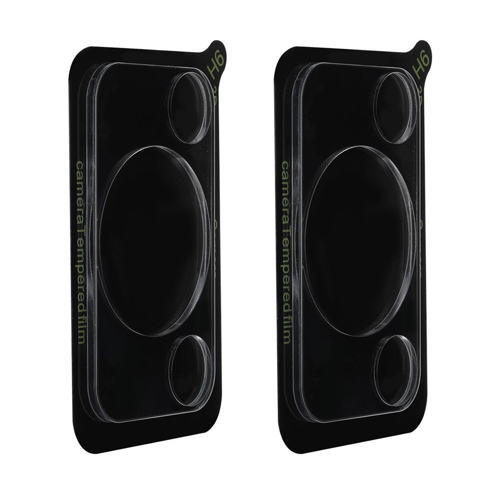 ENKAY HAT PRINCE 2-pack för Huawei Enjoy 70 / Nova Y72 4G Kameralinsfilm Genomskinlig Hög Aluminium-Silikon Glasskydd