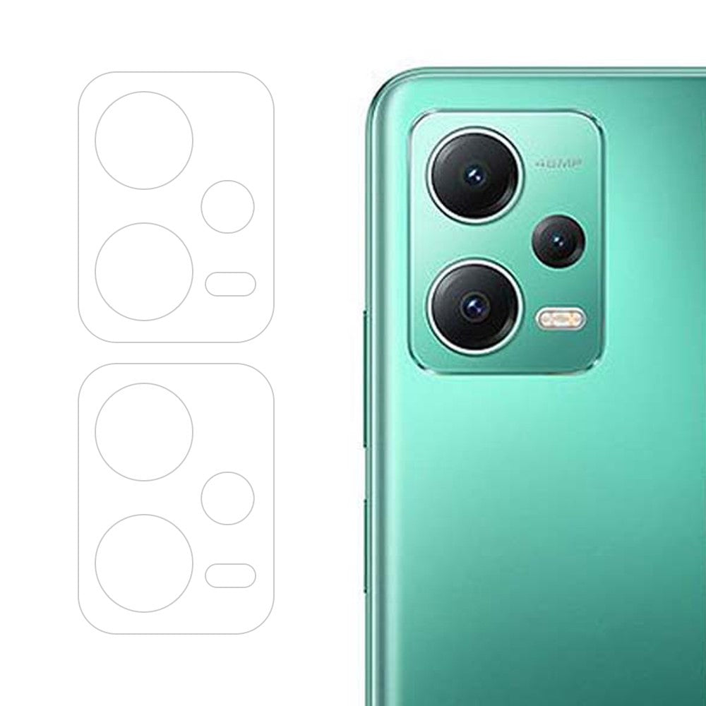 ENKAY HAT PRINCE 2-pack för Xiaomi Redmi Note 12 5G (Global) 0,2 mm kameralinsskydd hög aluminium-kiselglasfilm