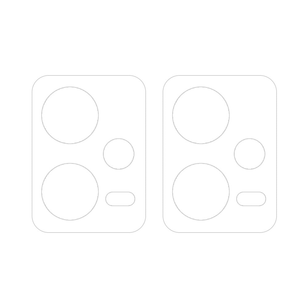 ENKAY HAT PRINCE 2-pack för Xiaomi Redmi Note 12 5G (Global) 0,2 mm kameralinsskydd hög aluminium-kiselglasfilm