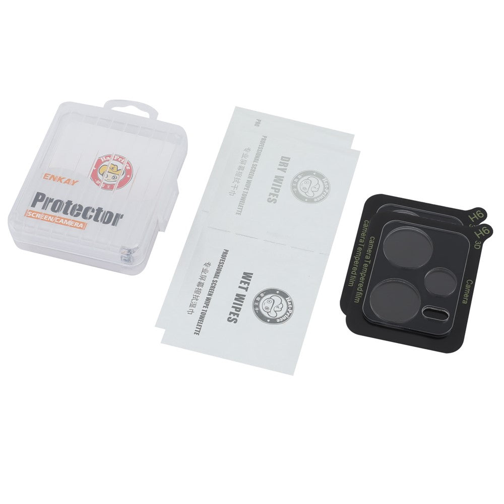 ENKAY HAT PRINCE 2-pack för Xiaomi Redmi Note 12 5G (Global) 0,2 mm kameralinsskydd hög aluminium-kiselglasfilm