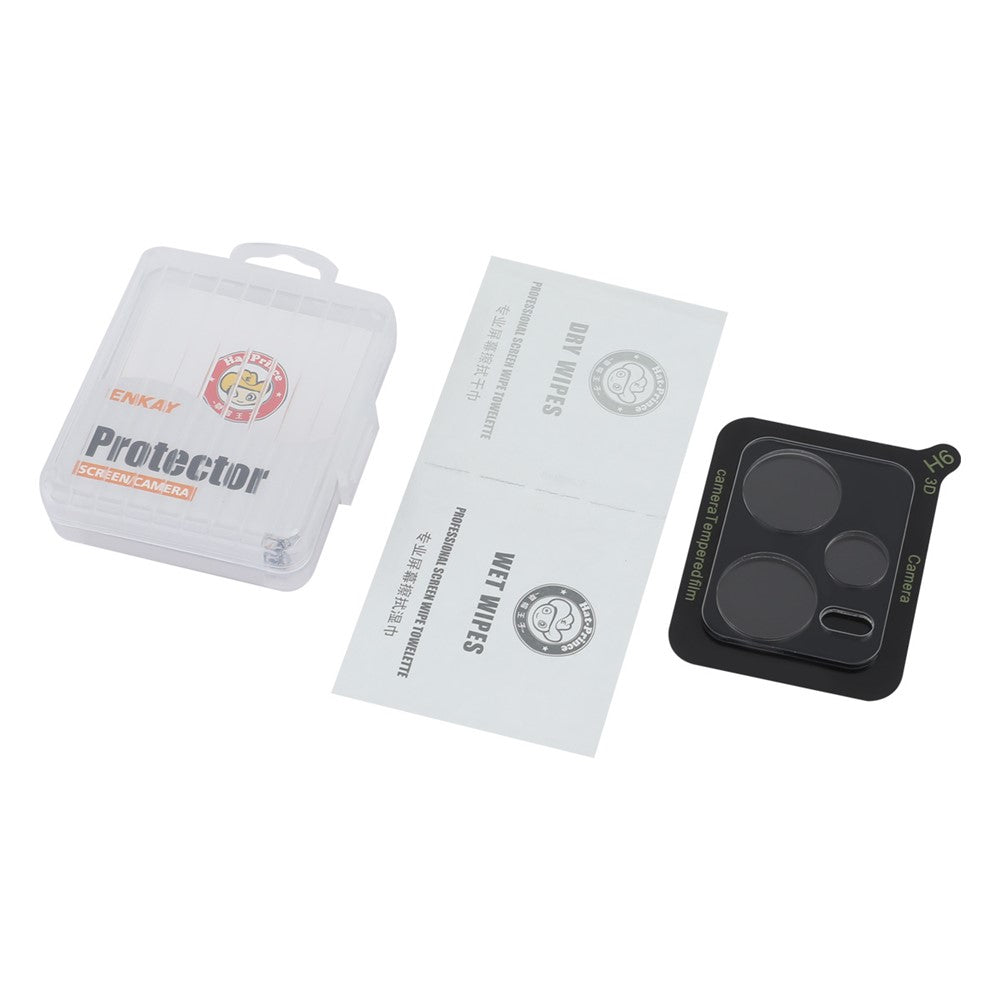 ENKAY HAT PRINCE för Xiaomi Redmi Note 12 5G (Global) 9H 0.2mm Kameralinsfilm Reptålig Linsskydd