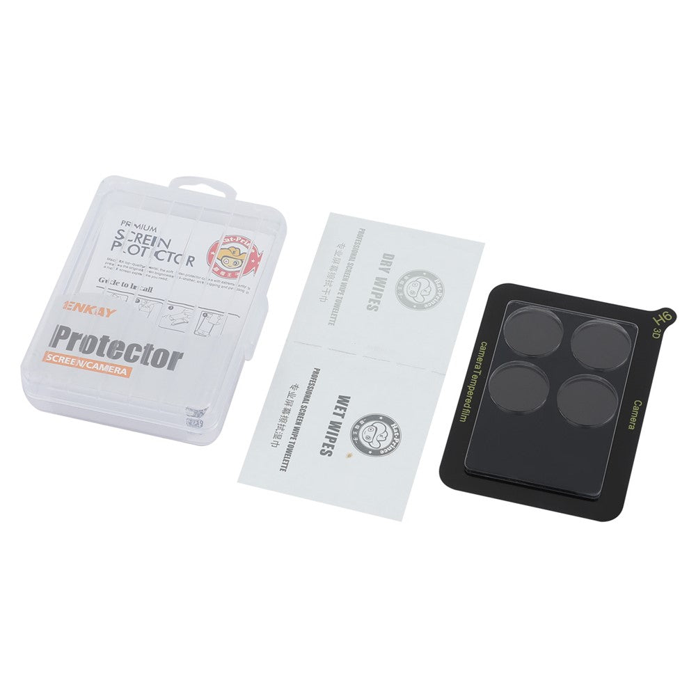 ENKAY HAT PRINCE för Xiaomi Redmi K70 5G / K70 Pro 5G / K70E 5G / Poco M6 Pro 4G Kameralinsfilm Heltäckande Linsskydd