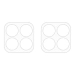 ENKAY HAT PRINCE 2Pcs for Honor X8b 4G Camera Lens Protector High Aluminum-Silicon Glass Clear Lens Film
