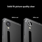 For Samsung Galaxy Tab S9 Camera Lens Protector Metal Frame Tempered Glass Clear Lens Film, Colorful