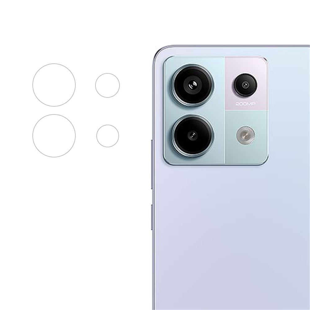 ENKAY HAT PRINCE För Xiaomi Redmi Note 13 Pro 4G / Poco M6 Pro 4G Kameralinsskydd 0.2mm 9H Bakre Linsfilm
