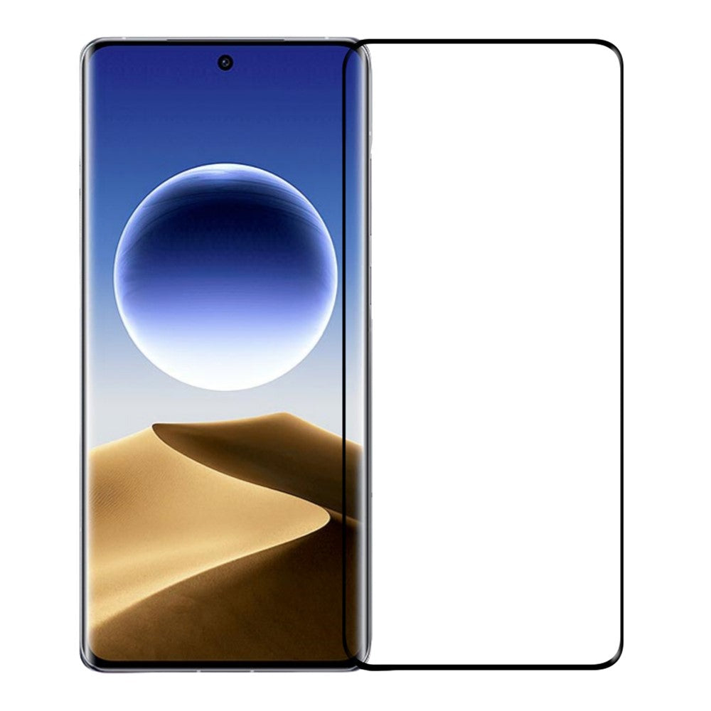 PINWUYO För Oppo Find X7 Ultra Skärmskydd 3D Hot Bending Fingeravtrycksfri Härdat Glasfilm