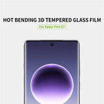 MOFI För Oppo Find X7 5G Helgluesigt Skärmskydd Härdat Glas 3D Böjt Varmböjande Film