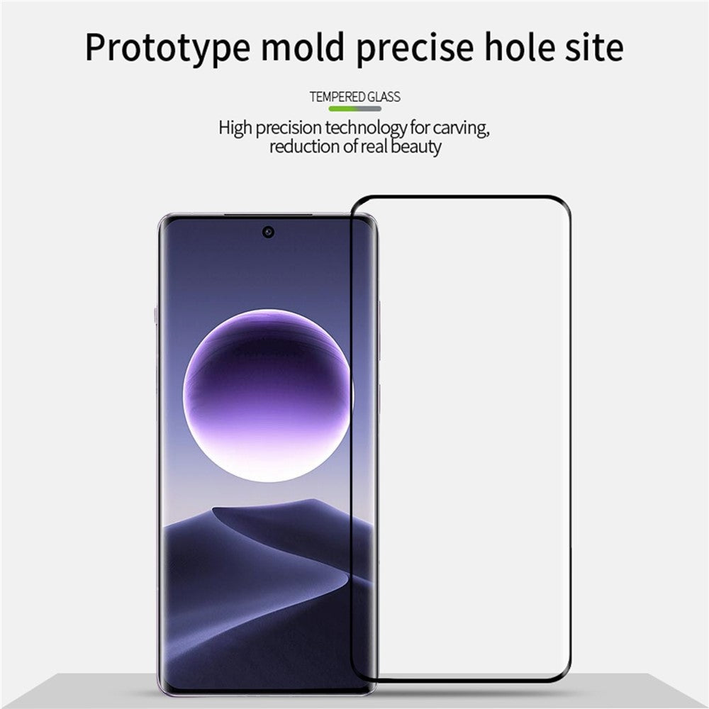 MOFI För Oppo Find X7 5G Helgluesigt Skärmskydd Härdat Glas 3D Böjt Varmböjande Film