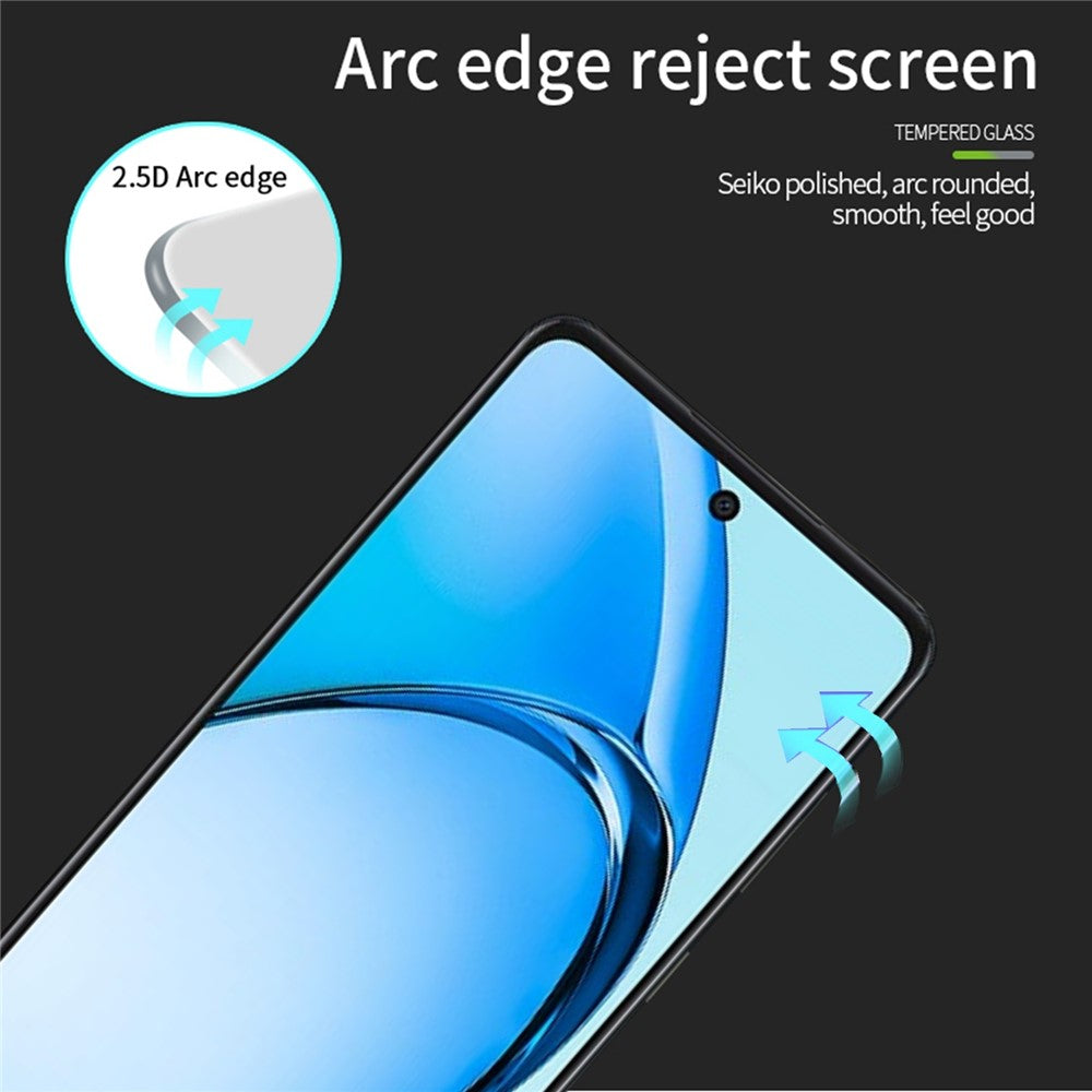 PINWUYO JK Series-2 för Oppo A60 4G Skärmskydd Hög Anti-Shatter Film av Aluminium-Silicon Glas