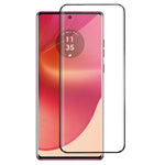 Motorola G96 5G / Moto G86 5G / Edge 50 Fusion 5G skærmbeskyttelse, sort kant, buet kant, hærdet glas, klar film