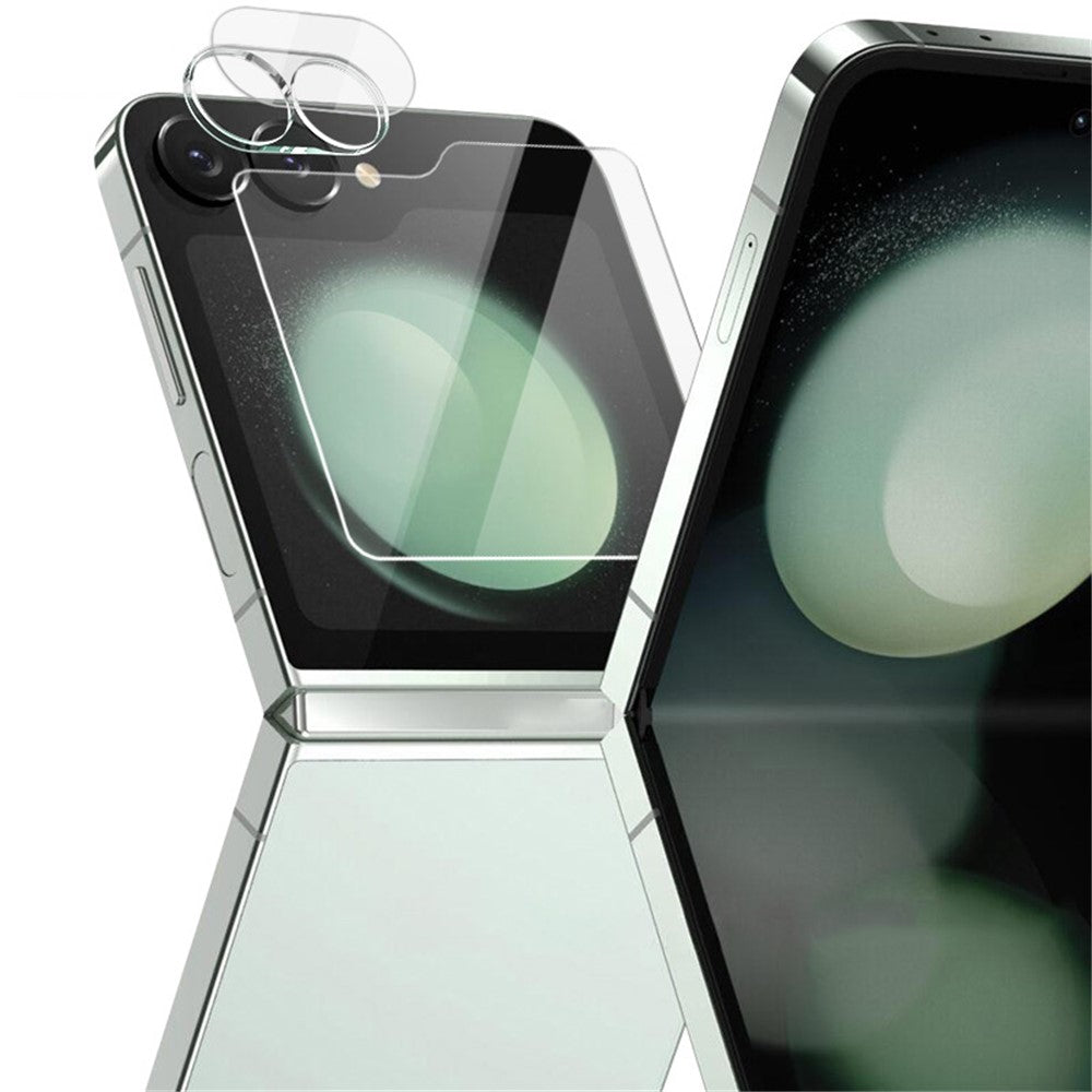 IMAK For Samsung Galaxy Z Flip6 5G Tempered Glass Camera Lens Protector with Rear Small Screen Film Set