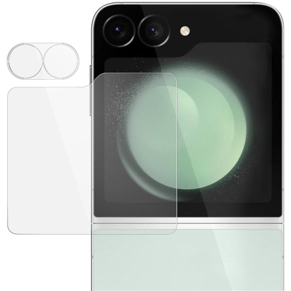 IMAK For Samsung Galaxy Z Flip6 5G Tempered Glass Camera Lens Protector with Rear Small Screen Film Set