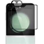 IMAK For Samsung Galaxy Z Flip6 5G Camera Lens Protector Oleophobic Ultra Clear Lens Film with Back Screen Film Set (Black Version)