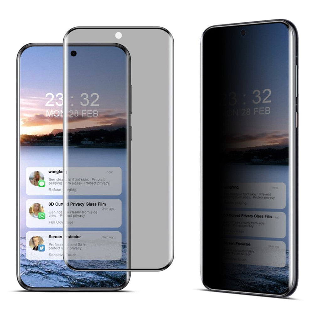 IMAK För Huawei Pura 70 Pro / Pura 70 Pro+ Sekretessskärmskydd 3D-böjd Splittersäker Härdat Glasfilm