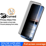 IMAK För Huawei Pura 70 Pro / Pura 70 Pro+ Sekretessskärmskydd 3D-böjd Splittersäker Härdat Glasfilm