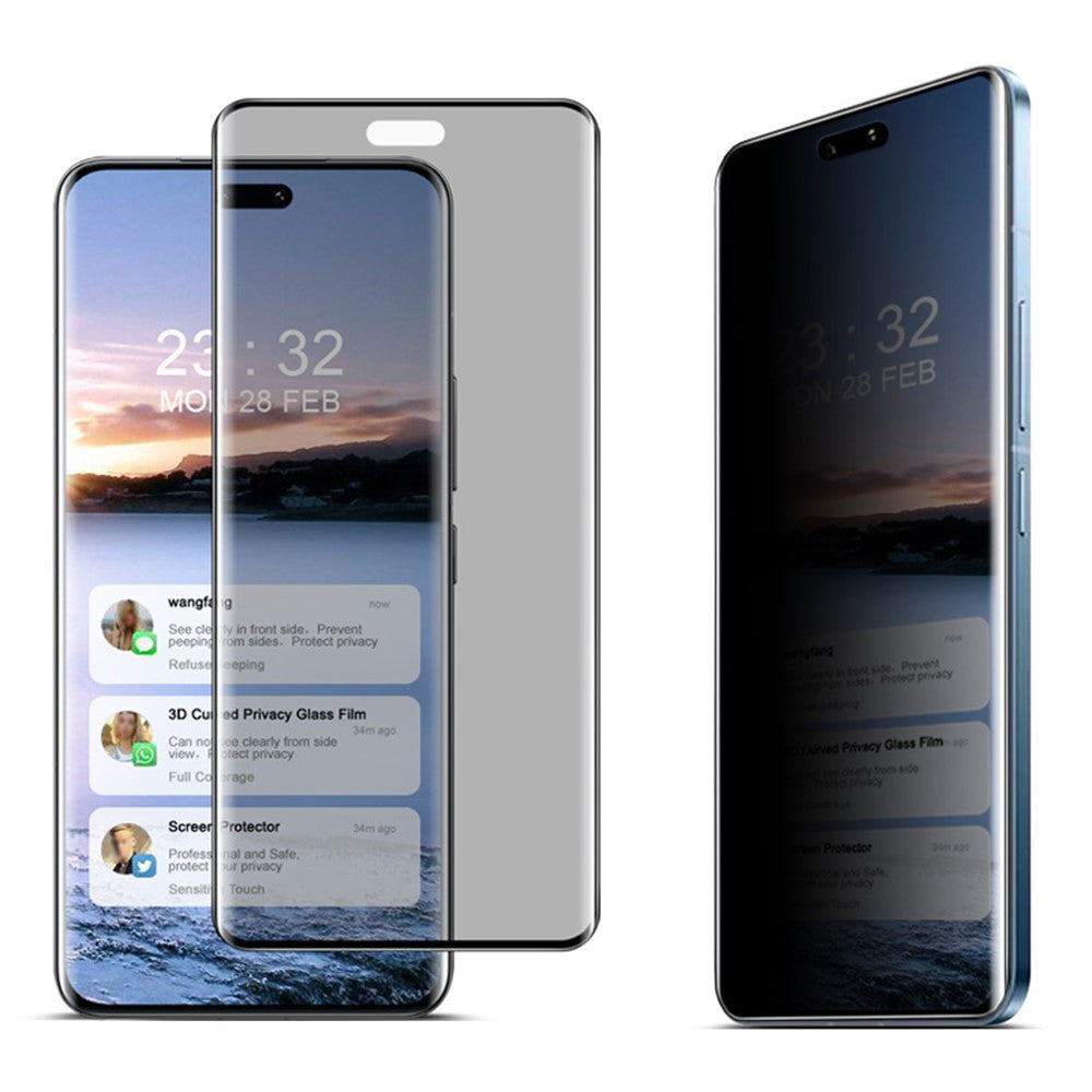 IMAK skærmbeskytter til Xiaomi Civi 4 Pro 5G / 14 Civi 5G, anti-spion, 3D-buet hærdet glas, fulddækkende film