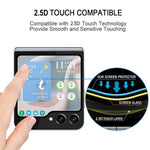 Samsung Galaxy Z Flip7 FE 5G / Z Flip6 5G Bakre Litet Skärmskydd Silk Print Härdat Glas Film