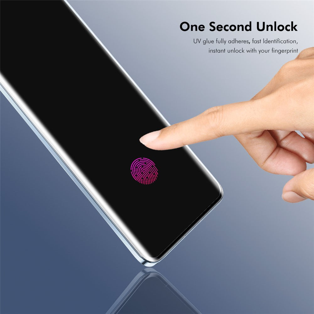 ENKAY HAT PRINCE 2Pcs For Oppo Find X7 5G Full Screen Protector UV Liquid Sensitive Touch Screen Film, Support Fingerprint Unlock