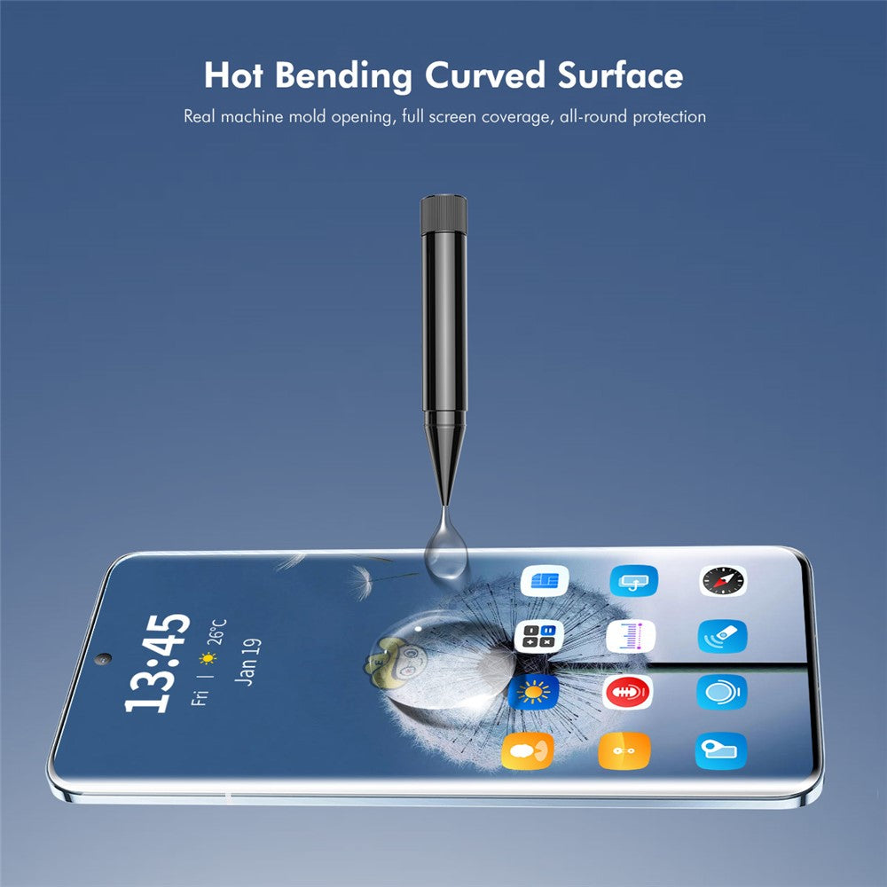 ENKAY HAT PRINCE 2Pcs For Huawei nova 10 4G UV Liquid Full Screen Protector Full Glue Film Support Fingerprint Unlock