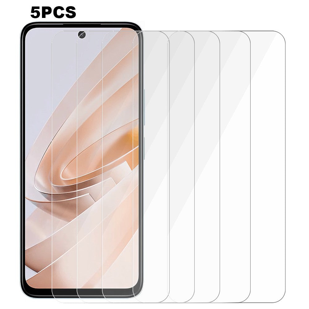 5PCS For Xiaomi Redmi Note 13R 5G Screen Protector Tempered Glass 2.5D 0.3mm Thickness
