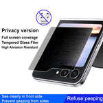 IMAK För Samsung Galaxy Z Flip7 FE 5G / Z Flip6 5G Litet Skärmskydd Anti-Kiknande Härdat Glas Framsida Film