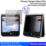 IMAK För Samsung Galaxy Z Flip7 FE 5G / Z Flip6 5G Litet Skärmskydd Anti-Kiknande Härdat Glas Framsida Film