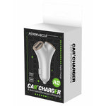 A2 78W Y-Shaped Car Charger 2 USB + 2 Type-C Phone Fast Charging Power Adapter
