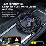 T26 45W+30W USB+Type-C Phone Fast Charging Adapter Car Charger with PD 30W Type-C Spring Cable (CE Certified)