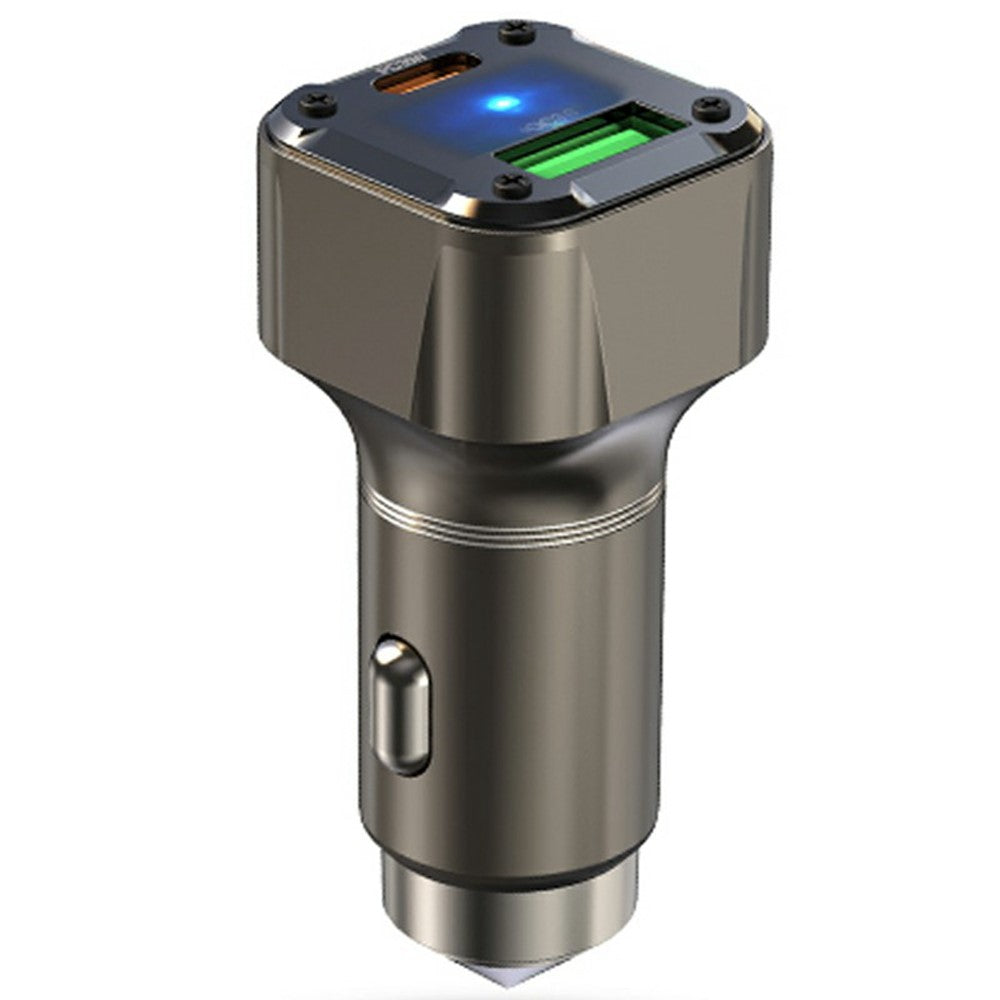 K25 Billaderadapter PD 30W Superoplader Hurtigopladning Metalrudehammer