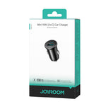 JOYROOM JR-CCN16 Mini 15W Car Charger Adapter USB-A+Type-C Dual USB Port Charger