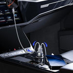WEKOME WP-C55 Car Charger 36W Dual USB Fast Charging Aluminum Alloy Transparent Adapter