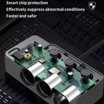 PD 35W Fast Charging Car Charger 3 in 1 Cigarette Lighter Adapter 120W 5 USB Ports for Multiple Devices